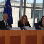 Left - MEP Heinz K. Becker (WGAS Co-chair, Austria, EPP) and middle - MEP Cecilia Wiktröm (WGAS Co-Chair, Sweden, ALDE)